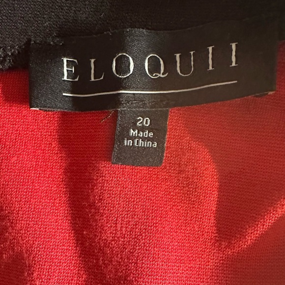Eloquii - *Plus Size* Red and black colorblock blouse - Size 20 - Picture 2 of 3